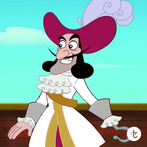 Captain Hook from Peter Pan (1953)