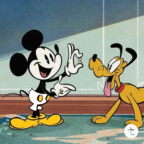 Mickey Mouse from Steamboat Willie (1928)
