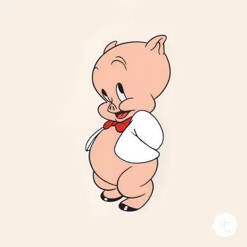 Porky Pig from Looney Tunes (1935)